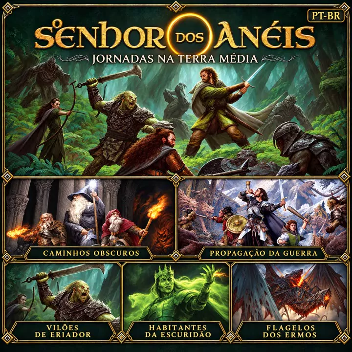 Capa do mod na Oficina Steam: O Senhor dos Anéis, Jornadas na Terra Média, em português
